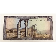 LEBANON 1986 . TEN 10 LIVRES BANKNOTE